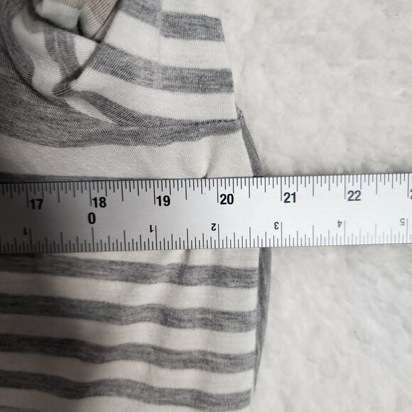 Soft Surroundings Open Front Cardigan PL Pastel Striped Beach Lagenlook - Picture 8 of 9